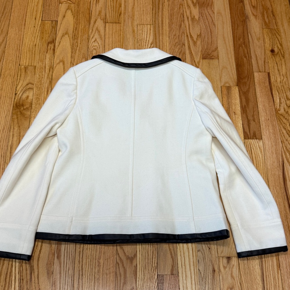 J. Crew Vintage Wool Pea Coat Stadium Jacket Size 14 Style 08411 - Picture 6 of 13